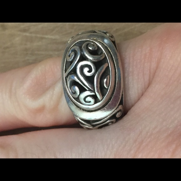 Beautiful filigree 925 sterling silver ring - Picture 3 of 7